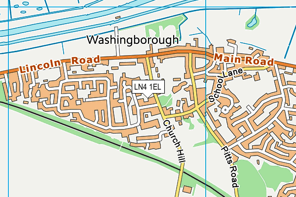 LN4 1EL map - OS VectorMap District (Ordnance Survey)