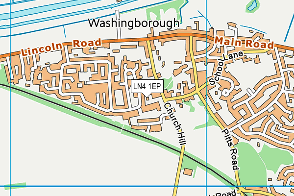 LN4 1EP map - OS VectorMap District (Ordnance Survey)