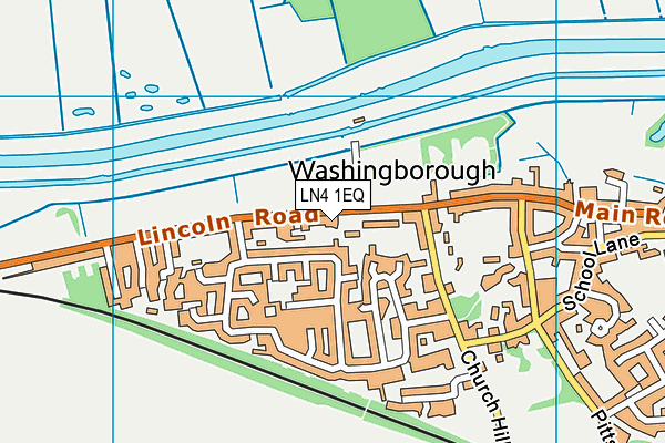 LN4 1EQ map - OS VectorMap District (Ordnance Survey)