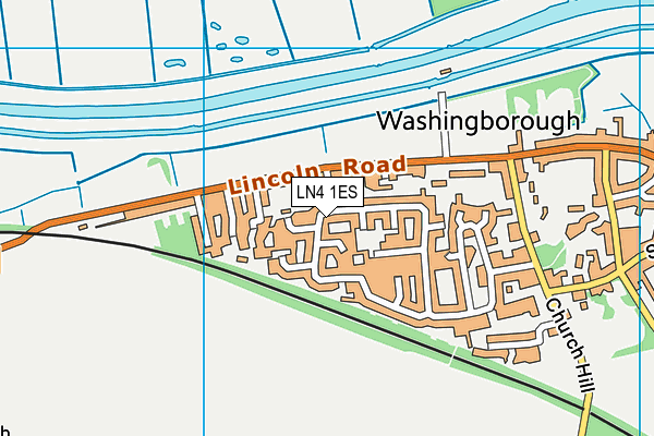 LN4 1ES map - OS VectorMap District (Ordnance Survey)
