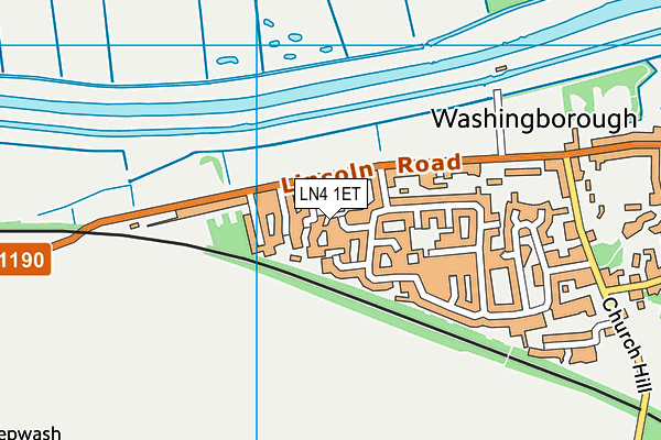 LN4 1ET map - OS VectorMap District (Ordnance Survey)