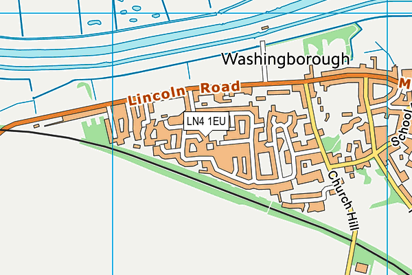 LN4 1EU map - OS VectorMap District (Ordnance Survey)