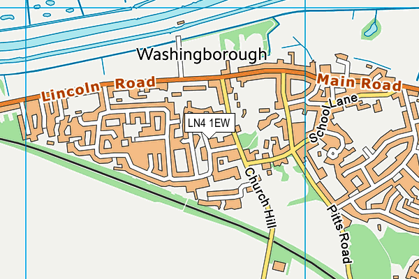 LN4 1EW map - OS VectorMap District (Ordnance Survey)