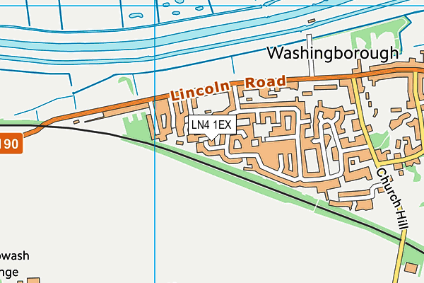 LN4 1EX map - OS VectorMap District (Ordnance Survey)
