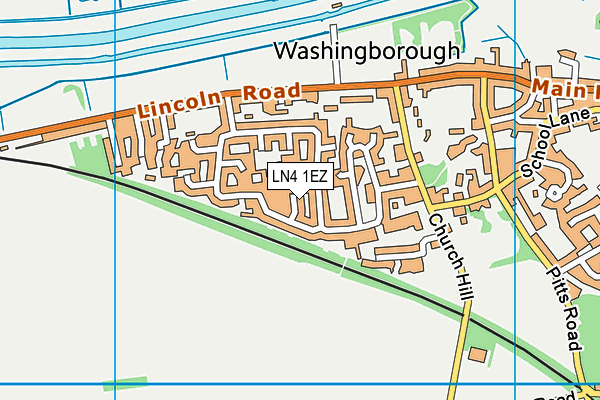 LN4 1EZ map - OS VectorMap District (Ordnance Survey)