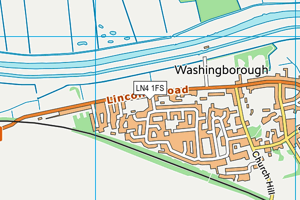 LN4 1FS map - OS VectorMap District (Ordnance Survey)