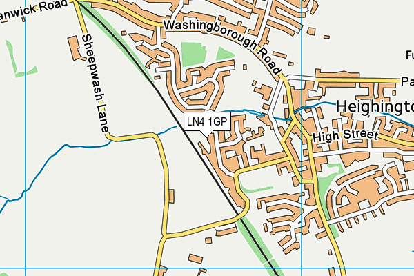 LN4 1GP map - OS VectorMap District (Ordnance Survey)