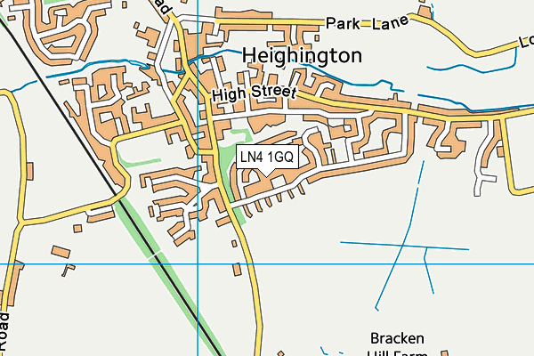 LN4 1GQ map - OS VectorMap District (Ordnance Survey)