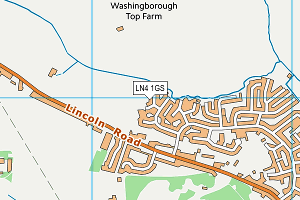 LN4 1GS map - OS VectorMap District (Ordnance Survey)