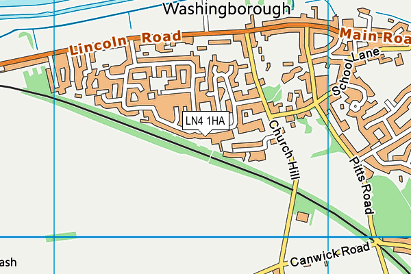 LN4 1HA map - OS VectorMap District (Ordnance Survey)