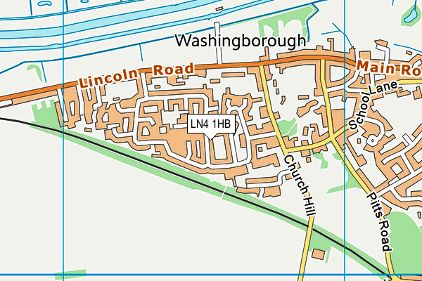 LN4 1HB map - OS VectorMap District (Ordnance Survey)