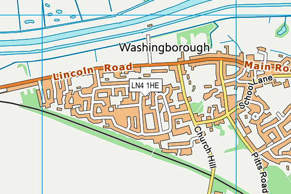 LN4 1HE map - OS VectorMap District (Ordnance Survey)