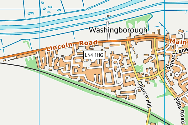 LN4 1HG map - OS VectorMap District (Ordnance Survey)