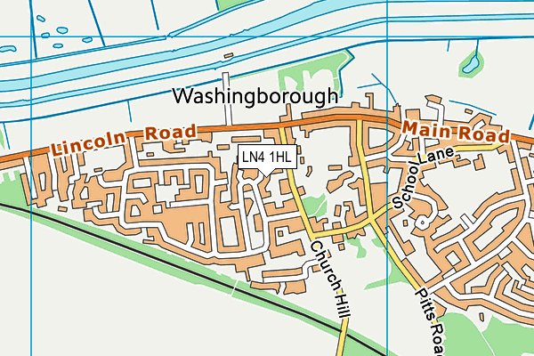LN4 1HL map - OS VectorMap District (Ordnance Survey)