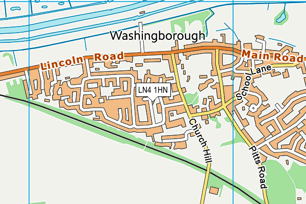 LN4 1HN map - OS VectorMap District (Ordnance Survey)