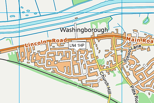 LN4 1HP map - OS VectorMap District (Ordnance Survey)
