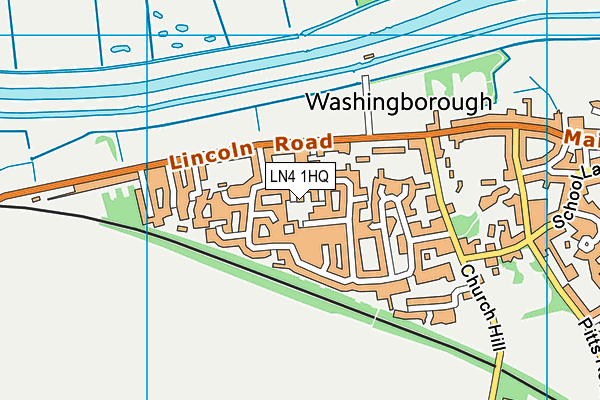 LN4 1HQ map - OS VectorMap District (Ordnance Survey)