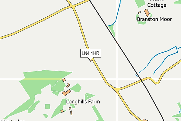 LN4 1HR map - OS VectorMap District (Ordnance Survey)