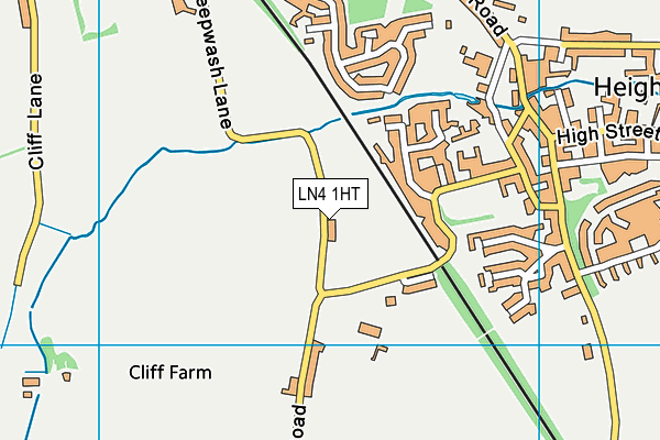 LN4 1HT map - OS VectorMap District (Ordnance Survey)