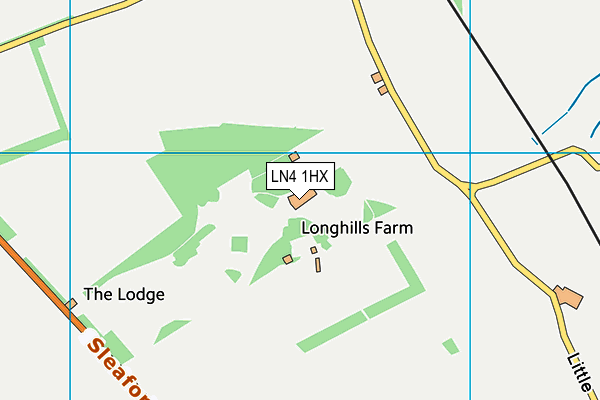 LN4 1HX map - OS VectorMap District (Ordnance Survey)