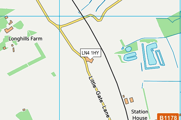 LN4 1HY map - OS VectorMap District (Ordnance Survey)