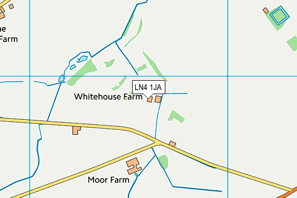 Pottergate Golf Club map (LN4 1JA) - OS VectorMap District (Ordnance Survey)