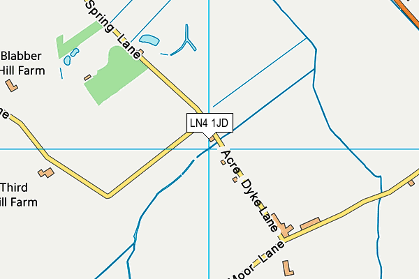 LN4 1JD map - OS VectorMap District (Ordnance Survey)
