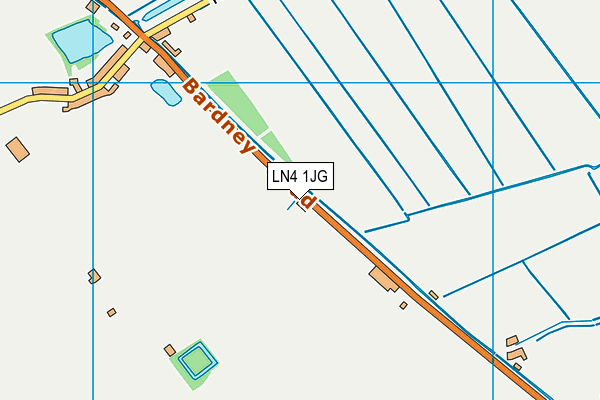 LN4 1JG map - OS VectorMap District (Ordnance Survey)