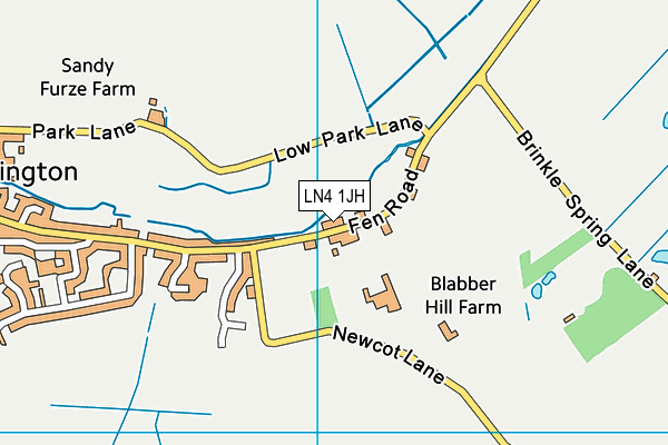 LN4 1JH map - OS VectorMap District (Ordnance Survey)