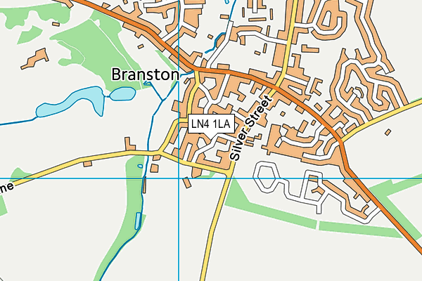LN4 1LA map - OS VectorMap District (Ordnance Survey)