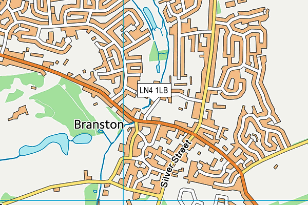 LN4 1LB map - OS VectorMap District (Ordnance Survey)