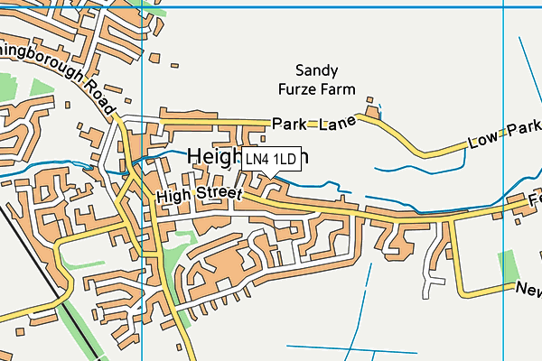 LN4 1LD map - OS VectorMap District (Ordnance Survey)