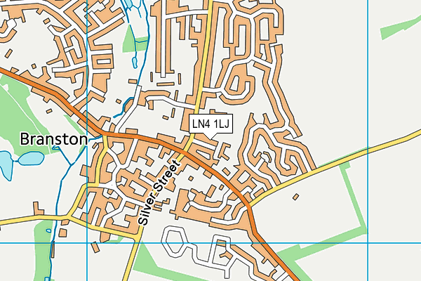 LN4 1LJ map - OS VectorMap District (Ordnance Survey)