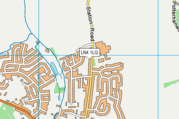 LN4 1LQ map - OS VectorMap District (Ordnance Survey)