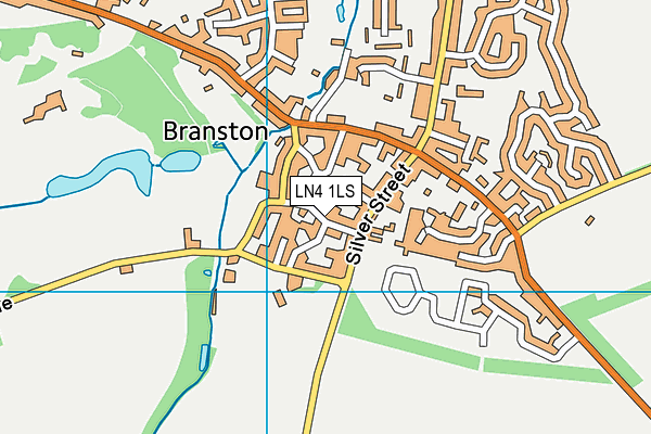 LN4 1LS map - OS VectorMap District (Ordnance Survey)