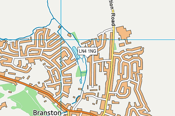 LN4 1NG map - OS VectorMap District (Ordnance Survey)