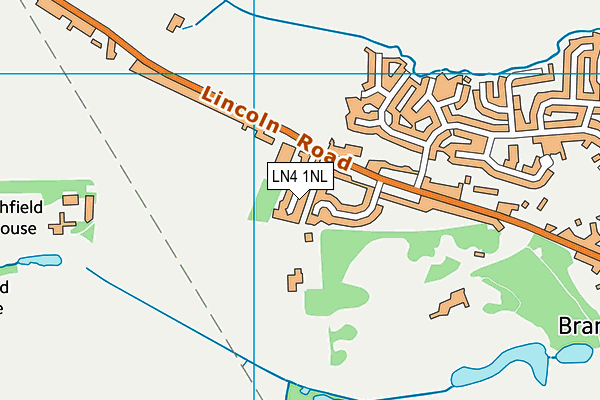 LN4 1NL map - OS VectorMap District (Ordnance Survey)