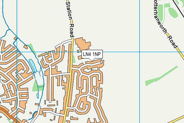 LN4 1NP map - OS VectorMap District (Ordnance Survey)