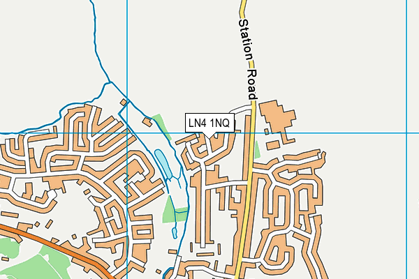 LN4 1NQ map - OS VectorMap District (Ordnance Survey)