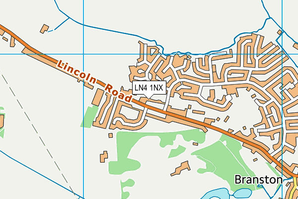 LN4 1NX map - OS VectorMap District (Ordnance Survey)