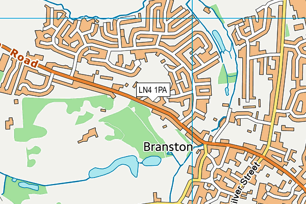 LN4 1PA map - OS VectorMap District (Ordnance Survey)
