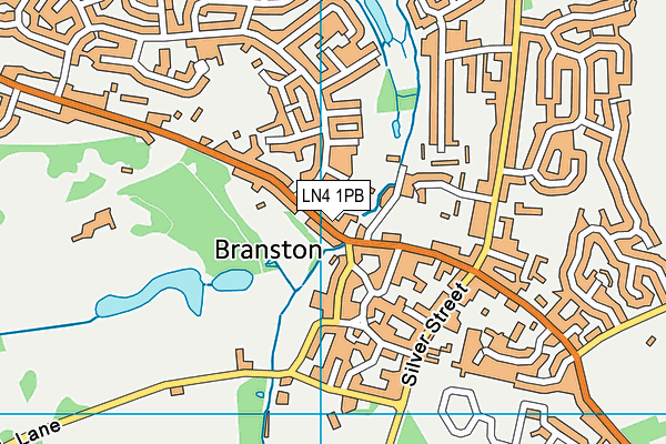 LN4 1PB map - OS VectorMap District (Ordnance Survey)