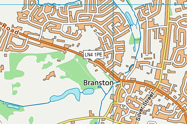 LN4 1PE map - OS VectorMap District (Ordnance Survey)