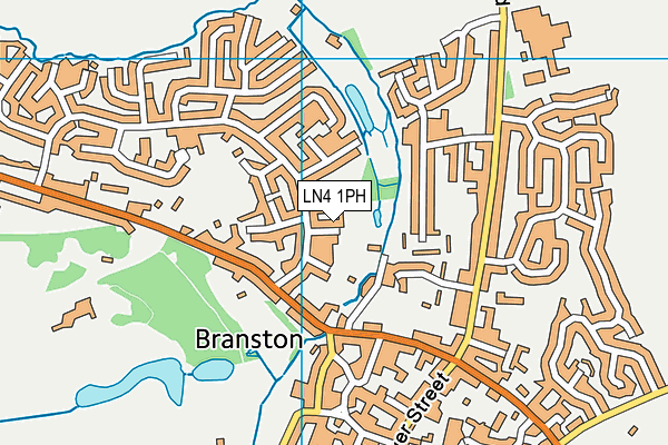 LN4 1PH map - OS VectorMap District (Ordnance Survey)