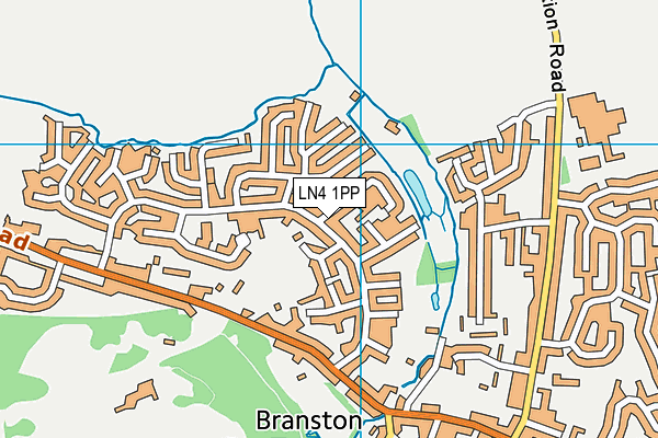 LN4 1PP map - OS VectorMap District (Ordnance Survey)