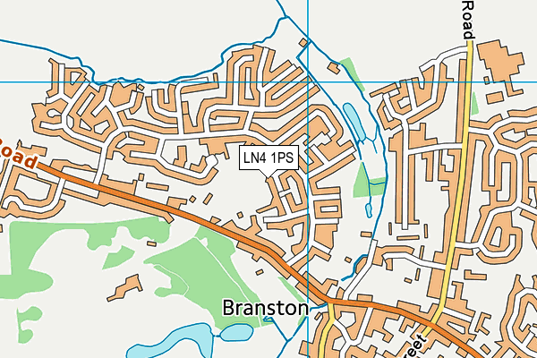 LN4 1PS map - OS VectorMap District (Ordnance Survey)