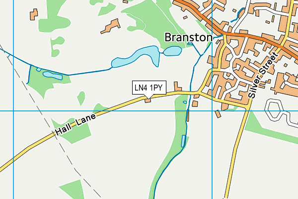 LN4 1PY map - OS VectorMap District (Ordnance Survey)