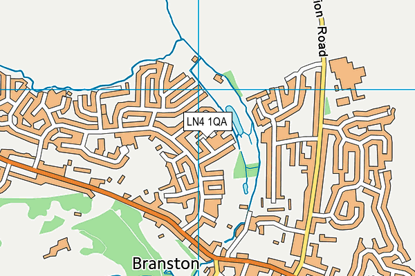LN4 1QA map - OS VectorMap District (Ordnance Survey)
