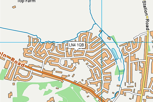 LN4 1QB map - OS VectorMap District (Ordnance Survey)