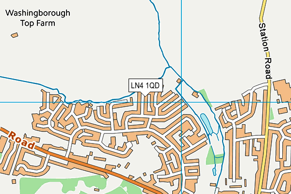 LN4 1QD map - OS VectorMap District (Ordnance Survey)